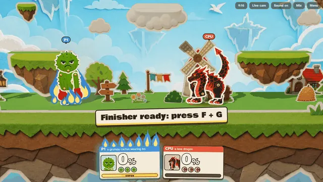 A finisher ready